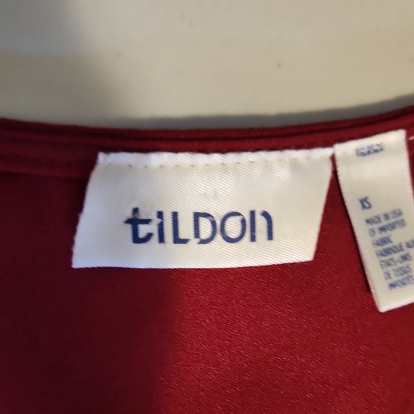 Tildon Red Halter Sundress Mini In XS - Picture 2 of 6